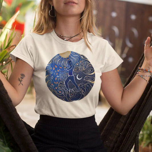 5 Elemente Qi Gong | Farbig | Organisches T-Shirt | Damen - Deivi