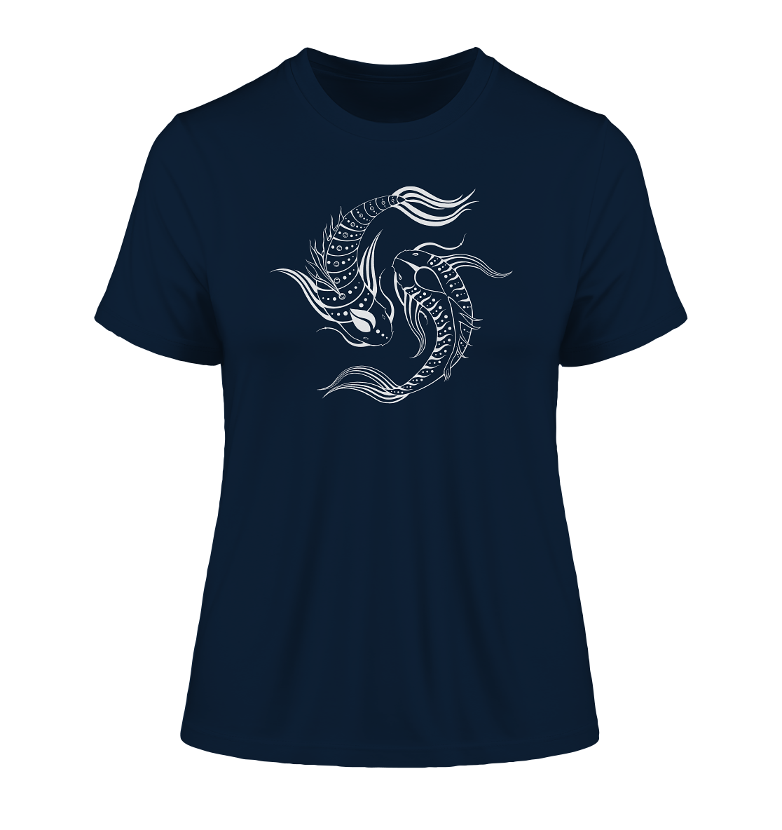 Koi Fisch Yin & Yang T-Shirt | Organisches T-Shirt | Damen