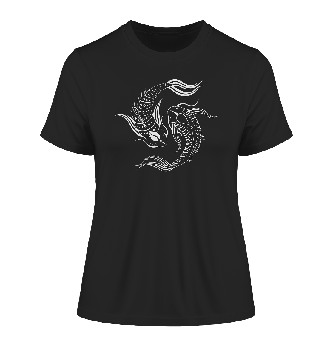 Koi Fisch Yin & Yang T-Shirt | Organisches T-Shirt | Damen