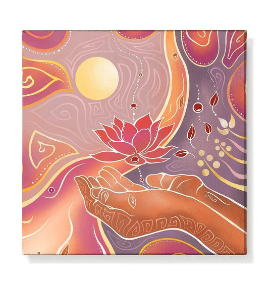 Haus der Besinnung | Kunstdruck auf Leinwand - Deivi