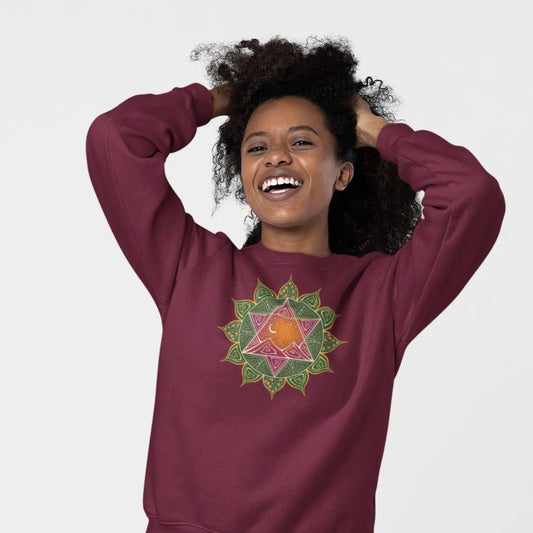 Herzchakra Sweatshirt | Anahata Chakra | Organisches Unisex Sweatshirt - Deivi