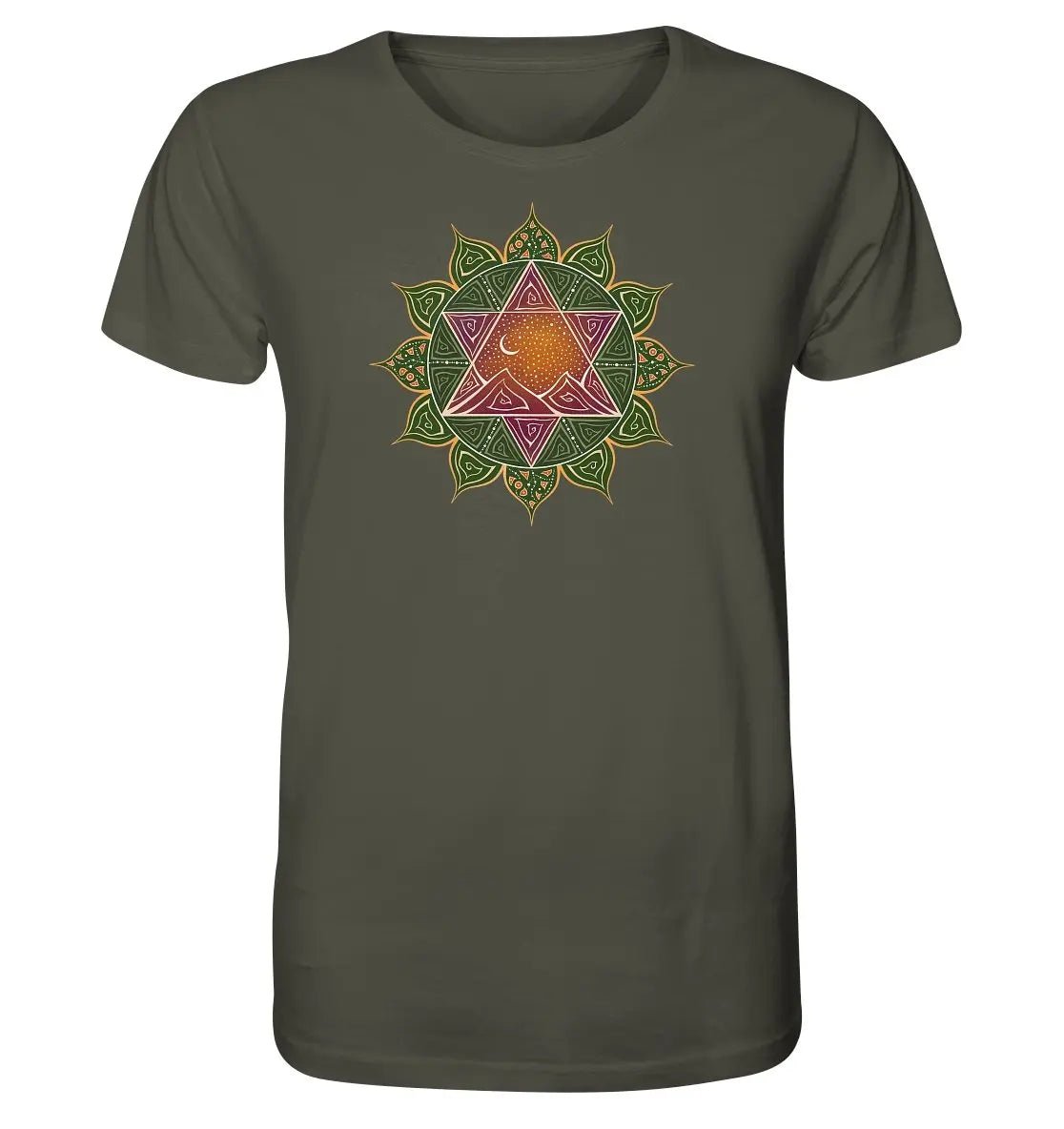 Herzchakra T-Shirt | Anahata Chakra | Organisches T-Shirt | Herren - Deivi