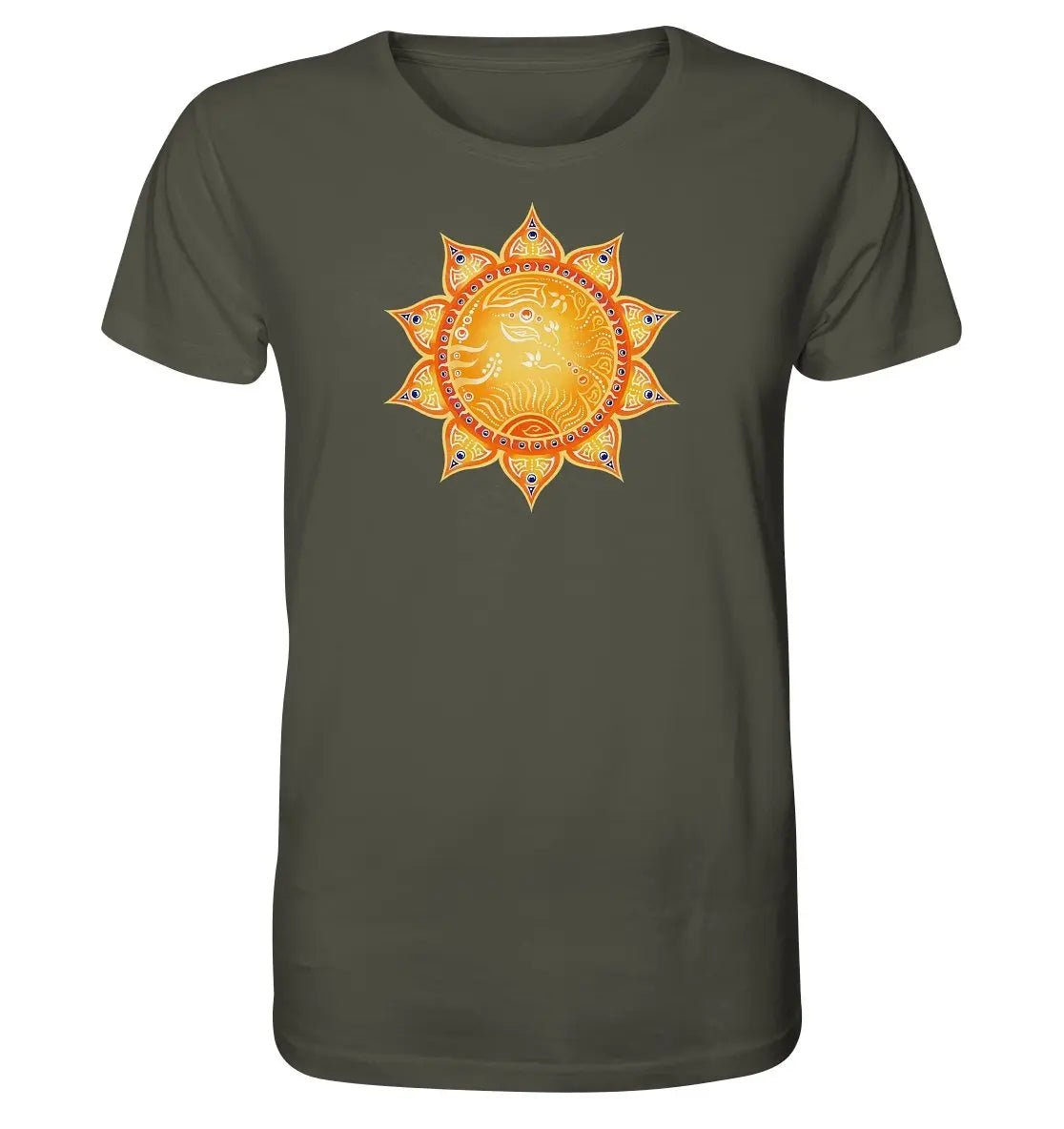 Nabelchakra T-Shirt | Manipura Chakra | Organisches T-Shirt | Herren - Deivi