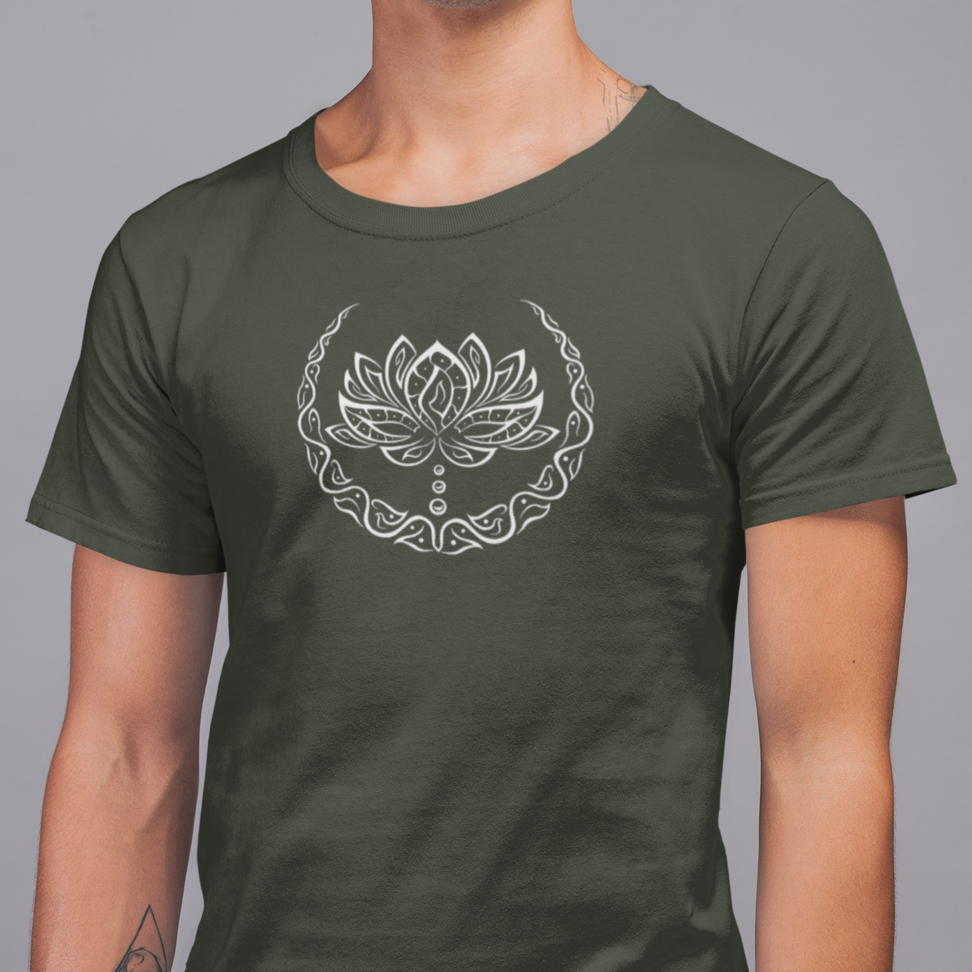 Lotus Flower T-Shirt | Organic T-Shirt | Men's