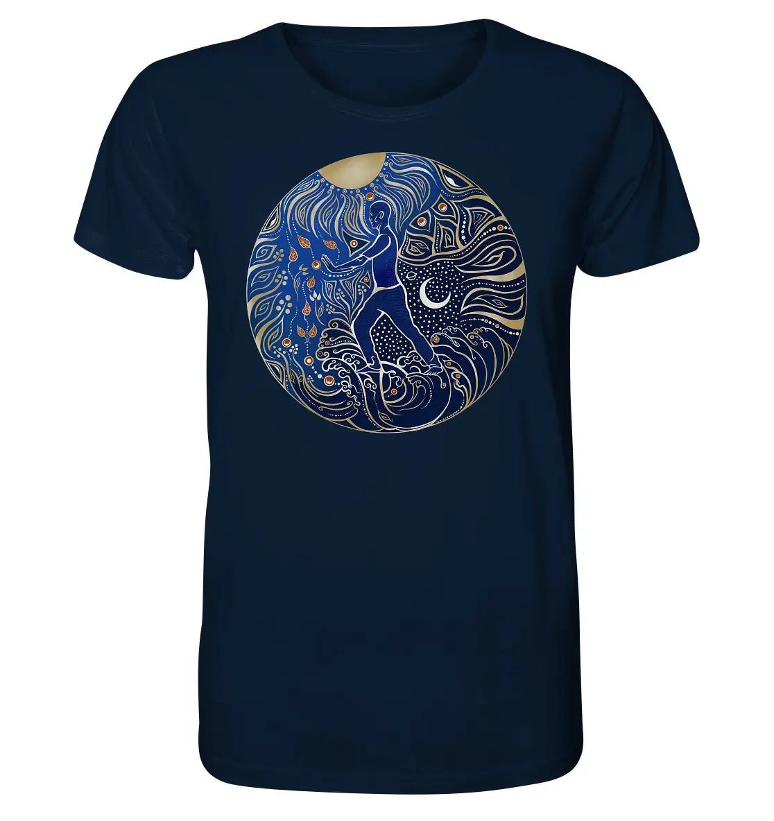 5 Elemente Qi Gong | Farbig | Organisches T-Shirt | Herren - Deivi