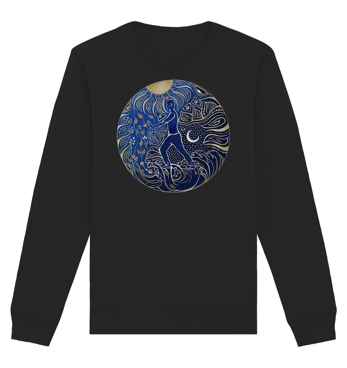 5 Elemente Qi Gong | Farbig | Organisches Unisex Sweatshirt - Deivi