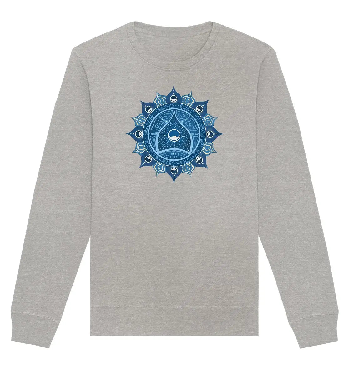 Halschakra Sweatshirt | Vishuddha Chakra | Organisches Unisex Sweatshirt - Deivi