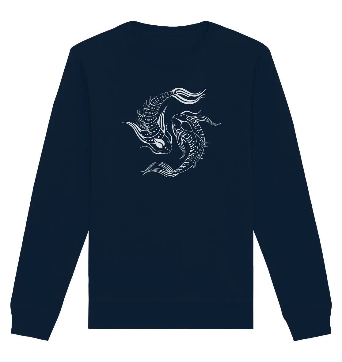 Koi Fisch Yin & Yang Sweatshirt | Organisches Unisex Sweatshirt - Deivi