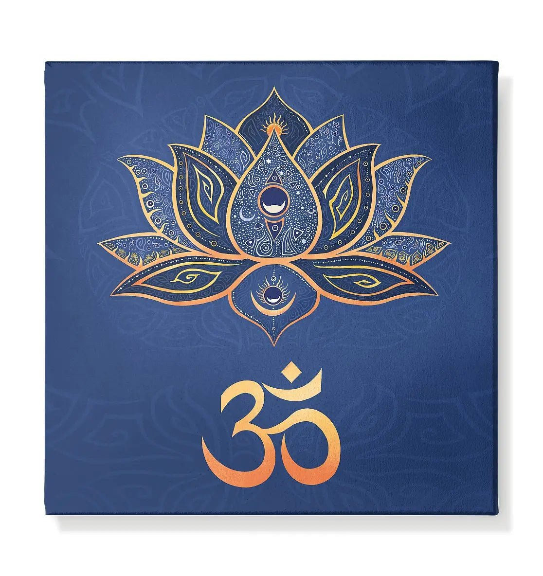 Lotus Blume OHM | Lotus Kunstdruck auf Leinwand - Deivi