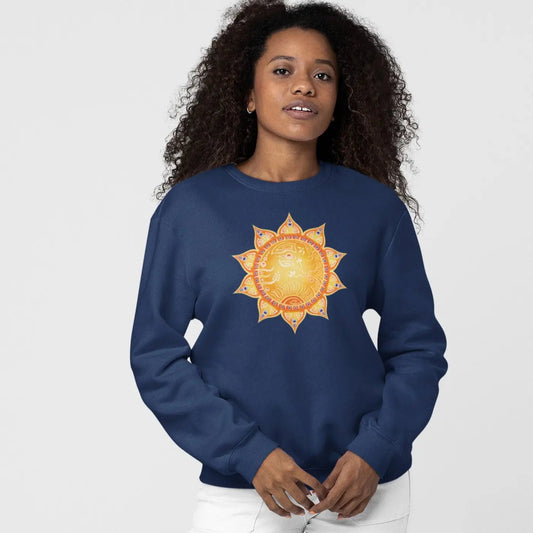 Nabelchakra Sweatshirt | Manipura Chakra | Organisches Unisex Sweatshirt - Deivi