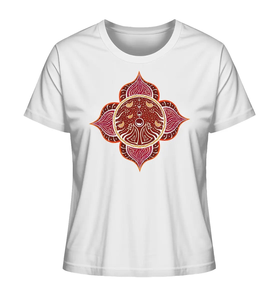 Wurzelchakra T-Shirt | Muladhara Chakra T-Shirt | Organisches T-Shirt | Damen - Deivi