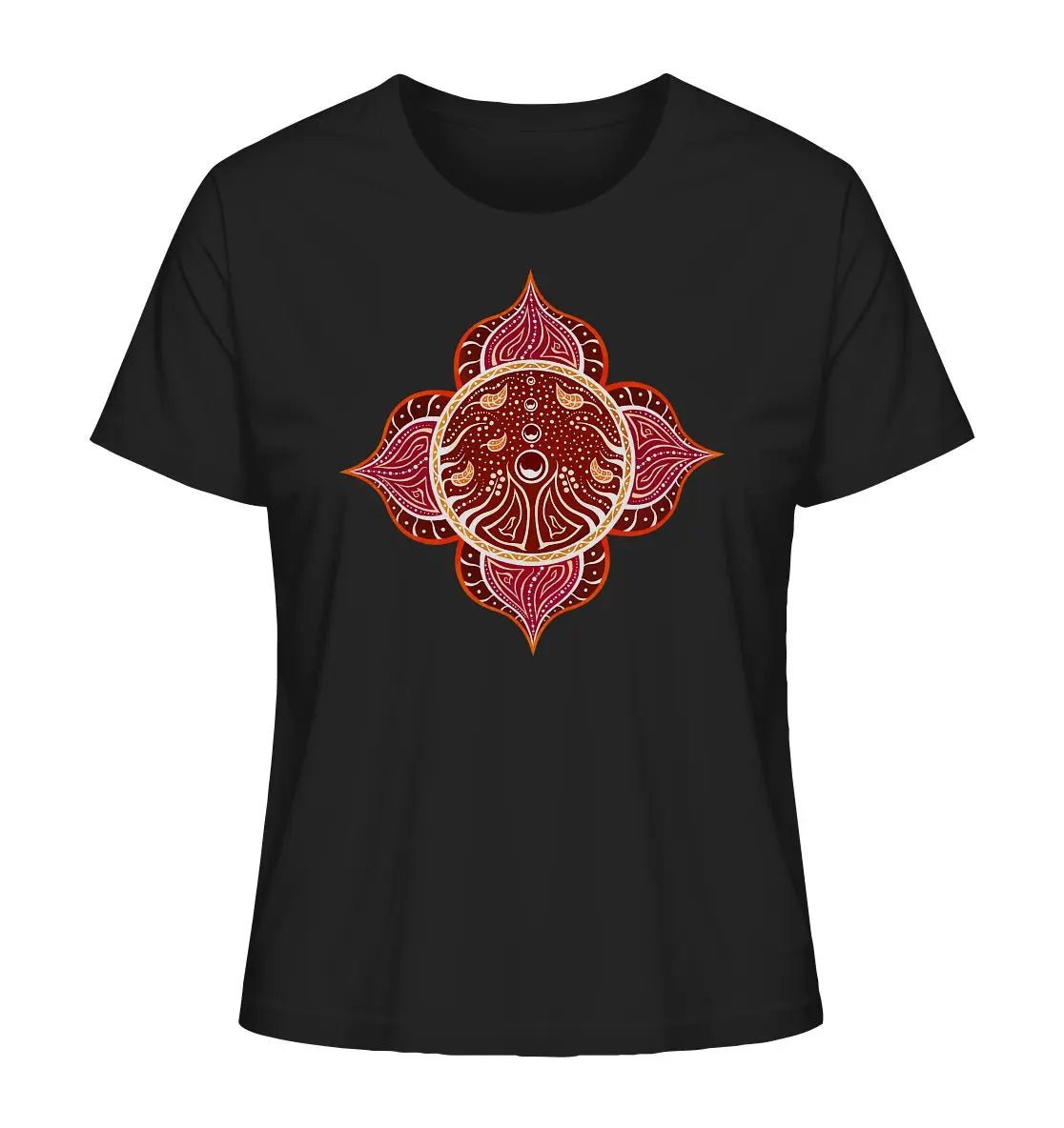 Wurzelchakra T-Shirt | Muladhara Chakra T-Shirt | Organisches T-Shirt | Damen - Deivi