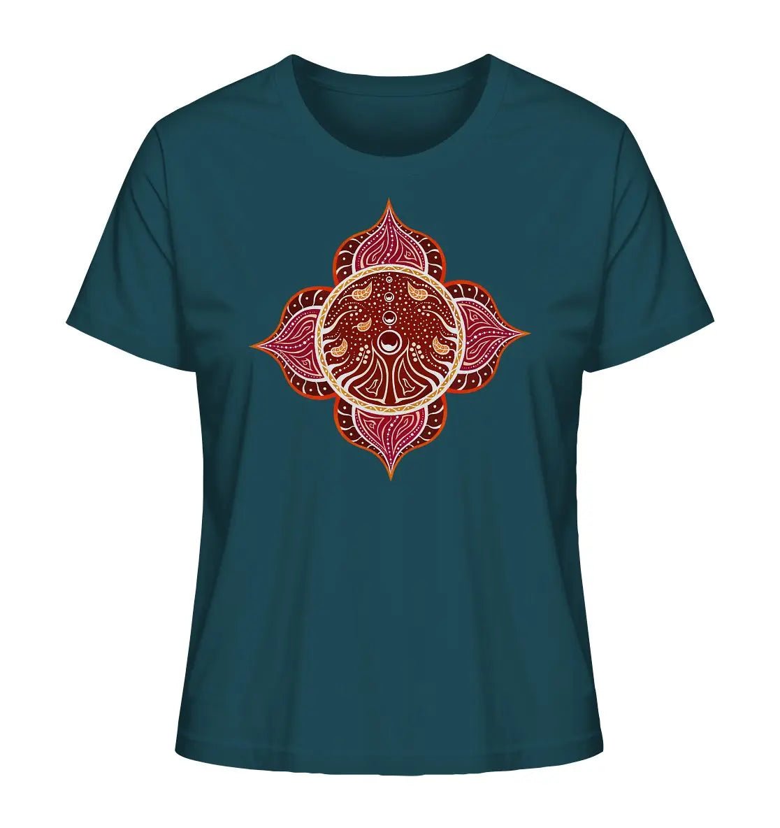 Wurzelchakra T-Shirt | Muladhara Chakra T-Shirt | Organisches T-Shirt | Damen - Deivi