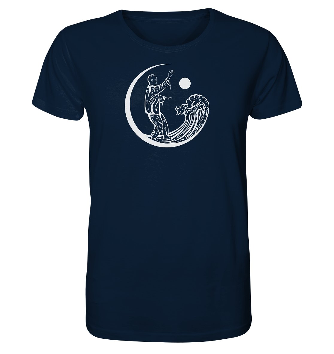 Qi Gong T-Shirt Man Chi Gong Chi Kung blue navy T-Shirt